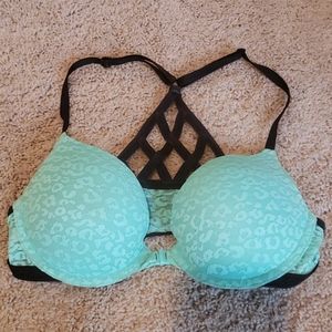 Pink Victoria's secret front closure pushup bra